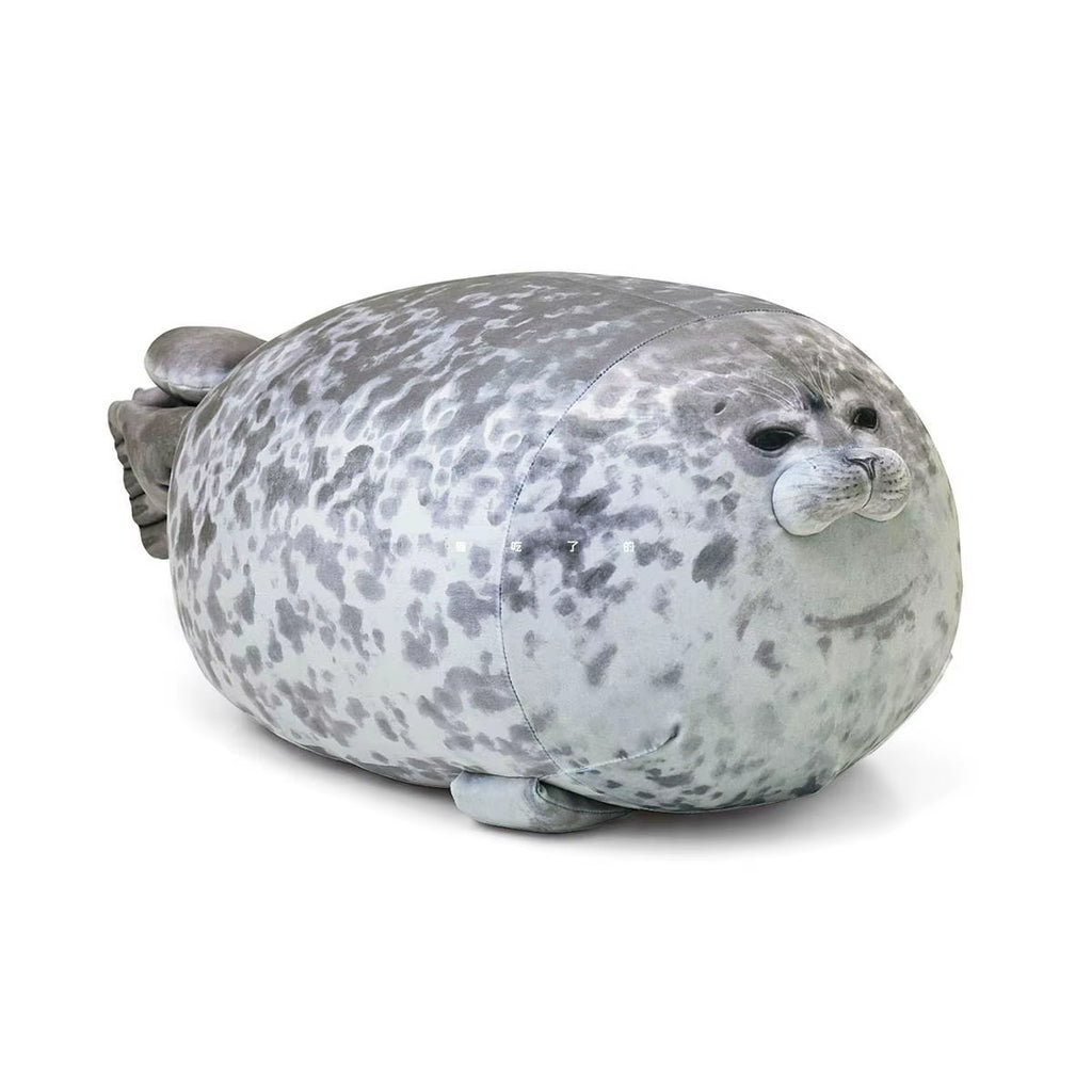 Angry Blob Seal Pillow Chubby 3D Novelty Sea Lion Doll Plush Stuffed Toy Baby Sleeping Throw Pillow Gifts